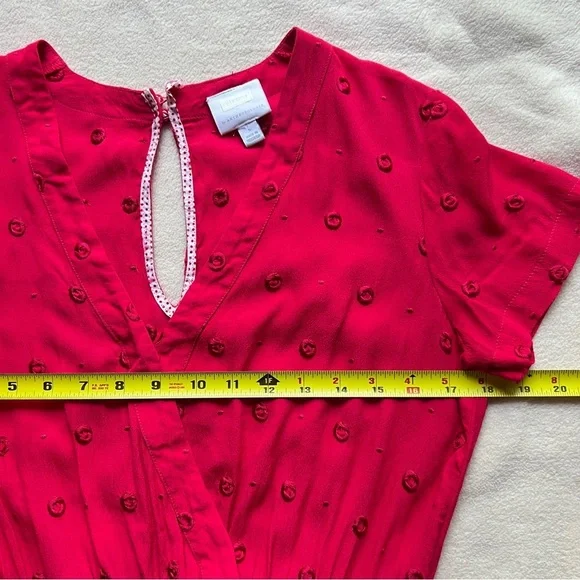 Anthropologie ett:twa Romper Embroidered Pink Women's Size S - Picture 14 of 16